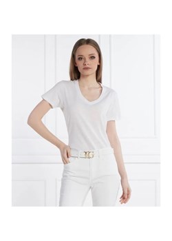 GUESS T-shirt SS VN SLUBBY | Regular Fit ze sklepu Gomez Fashion Store w kategorii Bluzki damskie - zdjęcie 184353588