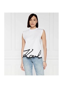 Karl Lagerfeld Top | Regular Fit ze sklepu Gomez Fashion Store w kategorii Bluzki damskie - zdjęcie 184353599