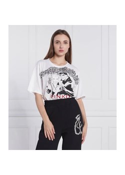 Pinko T-shirt PINKO X DIABOLIK FEDERICA | Regular Fit ze sklepu Gomez Fashion Store w kategorii Bluzki damskie - zdjęcie 184353778
