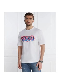 Hugo Blue T-shirt Nillumi | Regular Fit ze sklepu Gomez Fashion Store w kategorii T-shirty męskie - zdjęcie 184353858