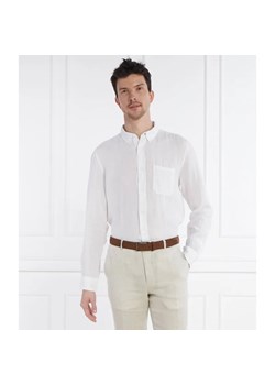 HUGO Lniana koszula Ermann | Straight fit ze sklepu Gomez Fashion Store w kategorii Koszule męskie - zdjęcie 184353875