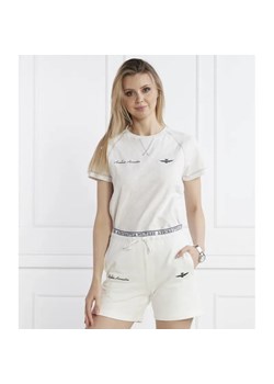 Aeronautica Militare T-shirt | Regular Fit ze sklepu Gomez Fashion Store w kategorii Bluzki damskie - zdjęcie 184354049