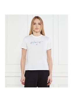 HUGO T-shirt Damacia_3 | Regular Fit ze sklepu Gomez Fashion Store w kategorii Bluzki damskie - zdjęcie 184354079