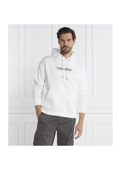 Calvin Klein Bluza DOUBLE FLOCK LOGO HOODIE | Regular Fit ze sklepu Gomez Fashion Store w kategorii Bluzy męskie - zdjęcie 184354208