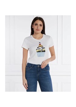 Liu Jo T-shirt | Slim Fit ze sklepu Gomez Fashion Store w kategorii Bluzki damskie - zdjęcie 184354398