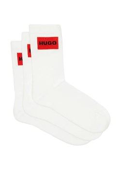 Hugo Bodywear Skarpety 3-pack 3P QS RIB LABEL CC ze sklepu Gomez Fashion Store w kategorii Skarpetki męskie - zdjęcie 184354749
