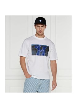 Hugo Blue T-shirt Nedary | Regular Fit ze sklepu Gomez Fashion Store w kategorii T-shirty męskie - zdjęcie 184355019
