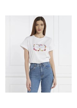 TWINSET T-shirt RICAMO FIORI | Regular Fit ze sklepu Gomez Fashion Store w kategorii Bluzki damskie - zdjęcie 184355218