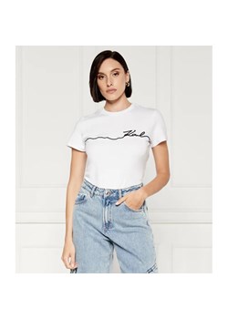 Karl Lagerfeld T-shirt seasonal | Regular Fit ze sklepu Gomez Fashion Store w kategorii Bluzki damskie - zdjęcie 184355285