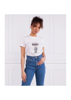 Karl Lagerfeld T-shirt ikonik 2.0 | Regular Fit ze sklepu Gomez Fashion Store w kategorii Bluzki damskie - zdjęcie 184355325