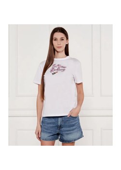 HUGO T-shirt Damacia_5 | Regular Fit ze sklepu Gomez Fashion Store w kategorii Bluzki damskie - zdjęcie 184355899