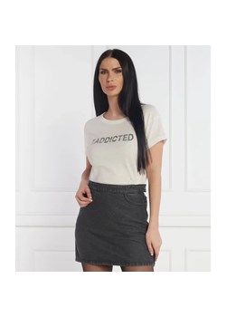 Zadig&Voltaire T-shirt | Regular Fit | z dodatkiem lnu ze sklepu Gomez Fashion Store w kategorii Bluzki damskie - zdjęcie 184355908
