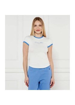 Tommy Hilfiger T-shirt | Slim Fit ze sklepu Gomez Fashion Store w kategorii Bluzki damskie - zdjęcie 184356267