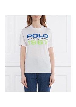 POLO RALPH LAUREN T-shirt polo 1967 | Regular Fit ze sklepu Gomez Fashion Store w kategorii Bluzki damskie - zdjęcie 184356375