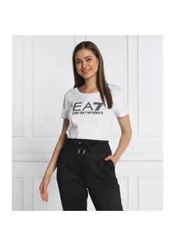 EA7 T-shirt | Regular Fit ze sklepu Gomez Fashion Store w kategorii Bluzki damskie - zdjęcie 184356558
