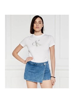 Calvin Klein Jeans T-shirt META BABY | Regular Fit ze sklepu Gomez Fashion Store w kategorii Bluzki damskie - zdjęcie 184356585