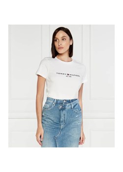 Tommy Hilfiger T-shirt | Regular Fit ze sklepu Gomez Fashion Store w kategorii Bluzki damskie - zdjęcie 184356746