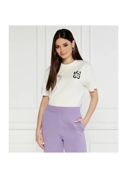 HUGO T-shirt | Relaxed fit ze sklepu Gomez Fashion Store w kategorii Bluzki damskie - zdjęcie 184356819