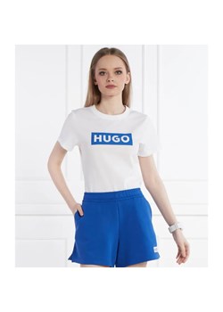 Hugo Blue T-shirt Classic Tee_B | Regular Fit ze sklepu Gomez Fashion Store w kategorii Bluzki damskie - zdjęcie 184356935