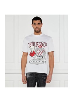 HUGO T-shirt Daporoni | Loose fit ze sklepu Gomez Fashion Store w kategorii T-shirty męskie - zdjęcie 184357135