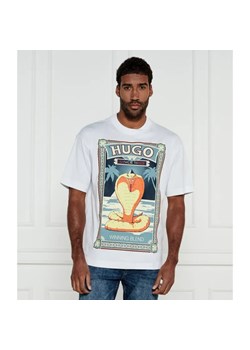 HUGO T-shirt Dicobri | Oversize fit ze sklepu Gomez Fashion Store w kategorii T-shirty męskie - zdjęcie 184357256