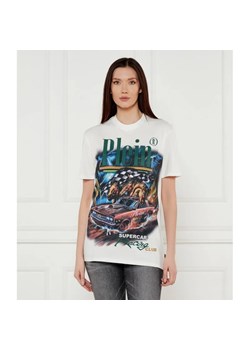Philipp Plein T-shirt Racing Club | Regular Fit ze sklepu Gomez Fashion Store w kategorii Bluzki damskie - zdjęcie 184357308