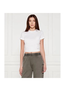 GUESS T-shirt BASIC | Cropped Fit ze sklepu Gomez Fashion Store w kategorii Bluzki damskie - zdjęcie 184357405
