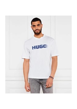 Hugo Blue T-shirt Nalax | Regular Fit ze sklepu Gomez Fashion Store w kategorii T-shirty męskie - zdjęcie 184357479