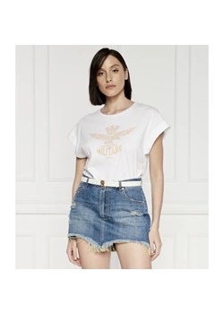 Aeronautica Militare T-shirt | Regular Fit ze sklepu Gomez Fashion Store w kategorii Bluzki damskie - zdjęcie 184357636