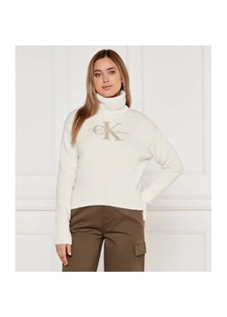 Calvin Klein Jeans Golf CHENILLE | Regular Fit ze sklepu Gomez Fashion Store w kategorii Swetry damskie - zdjęcie 184357726