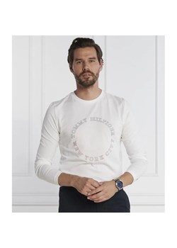 Tommy Hilfiger Longsleeve MONOTYPE ROUNDLE | Slim Fit ze sklepu Gomez Fashion Store w kategorii T-shirty męskie - zdjęcie 184357937
