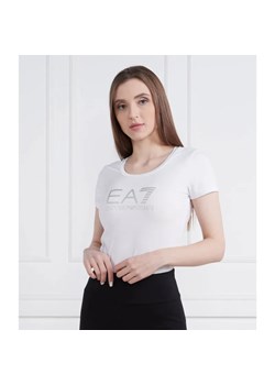 EA7 T-shirt | Slim Fit ze sklepu Gomez Fashion Store w kategorii Bluzki damskie - zdjęcie 184358026