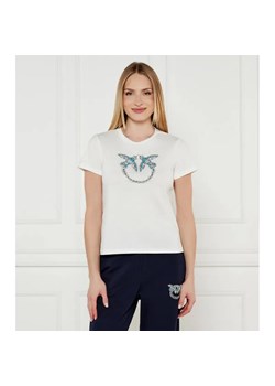 Pinko T-shirt QUENTIN | Regular Fit ze sklepu Gomez Fashion Store w kategorii Bluzki damskie - zdjęcie 184358096