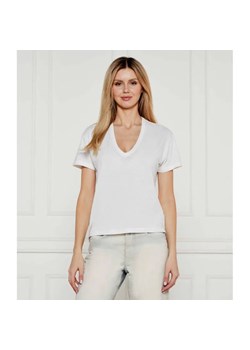 Zadig&Voltaire T-shirt MARTA | Regular Fit | z dodatkiem lnu ze sklepu Gomez Fashion Store w kategorii Bluzki damskie - zdjęcie 184358445