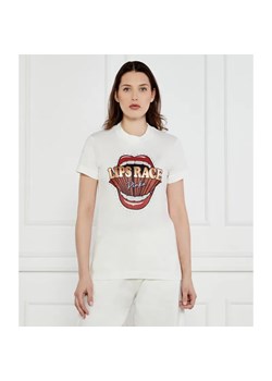 Pinko T-shirt TRAPANI Lips Race | Regular Fit ze sklepu Gomez Fashion Store w kategorii Bluzki damskie - zdjęcie 184358467