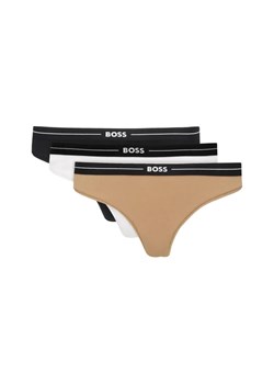 BOSS BLACK Stringi 3-pack 3P THONG ze sklepu Gomez Fashion Store w kategorii Majtki damskie - zdjęcie 184503045