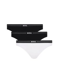 BOSS BLACK Stringi 3-pack 3P THONG ze sklepu Gomez Fashion Store w kategorii Majtki damskie - zdjęcie 184503236