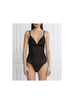 Hugo Bodywear Body BODYSUIT FLOCK | Skinny fit ze sklepu Gomez Fashion Store w kategorii Body damskie - zdjęcie 184503557