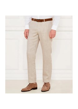 Oscar Jacobson Lniane spodnie Denz | Slim Fit ze sklepu Gomez Fashion Store w kategorii Spodnie męskie - zdjęcie 184504879