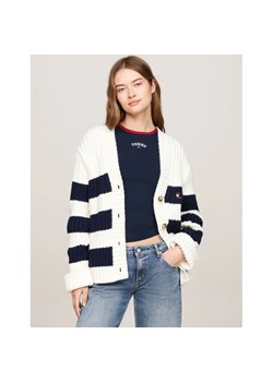 Tommy Jeans Kardigan | Oversize fit | z dodatkiem wełny ze sklepu Gomez Fashion Store w kategorii Swetry damskie - zdjęcie 184505015