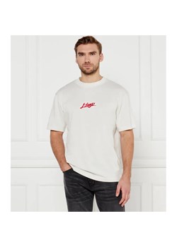 HUGO T-shirt Dlogotee | Loose fit ze sklepu Gomez Fashion Store w kategorii T-shirty męskie - zdjęcie 184505079