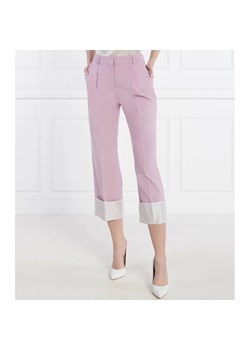Karl Lagerfeld Spodnie hun kim | Straight fit | z dodatkiem wełny ze sklepu Gomez Fashion Store w kategorii Spodnie damskie - zdjęcie 184505217