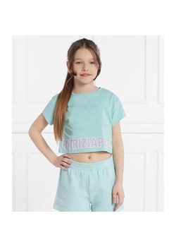 Patrizia Pepe T-shirt MAGLIA | Cropped Fit ze sklepu Gomez Fashion Store w kategorii Bluzki dziewczęce - zdjęcie 184505906