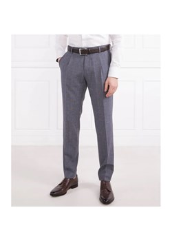 BOSS BLACK Spodnie H-Genius-Pleat-232 | Slim Fit | z dodatkiem wełny ze sklepu Gomez Fashion Store w kategorii Spodnie męskie - zdjęcie 184506628