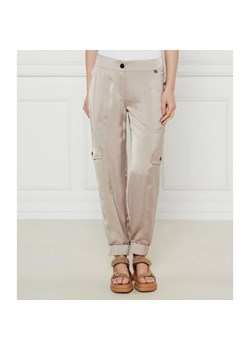 Marc Cain Satynowe spodnie cargo Ridder | Relaxed fit ze sklepu Gomez Fashion Store w kategorii Spodnie damskie - zdjęcie 184506659