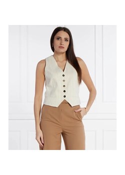 Liu Jo Kamizelka | Slim Fit | z dodatkiem lnu ze sklepu Gomez Fashion Store w kategorii Kamizelki damskie - zdjęcie 184506819