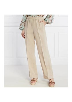 Liu Jo Spodnie | Regular Fit | z dodatkiem lnu ze sklepu Gomez Fashion Store w kategorii Spodnie damskie - zdjęcie 184507185