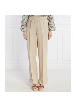 Liu Jo Spodnie | Regular Fit | z dodatkiem lnu ze sklepu Gomez Fashion Store w kategorii Spodnie damskie - zdjęcie 184507186