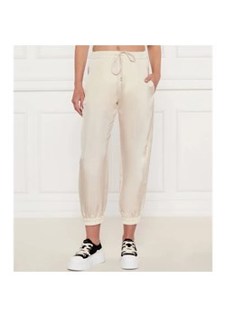 Marella SPORT Jedwabne spodnie jogger ABETAIA | Regular Fit ze sklepu Gomez Fashion Store w kategorii Spodnie damskie - zdjęcie 184507516