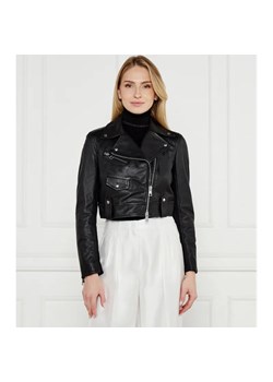Marc Cain Skórzana kurtka | Slim Fit ze sklepu Gomez Fashion Store w kategorii Kurtki damskie - zdjęcie 184507826
